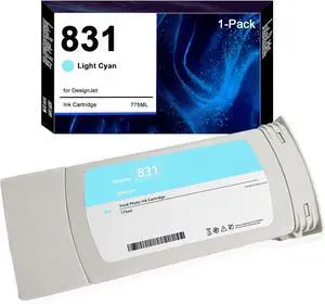 831 Ink Cartridge CZ686A 831A Replacement for Latex 310 315 330 335 360 365 370 570 Printers (1-Pack, Light Cyan) 831 Ink Cartridge CZ686A 831A Replacement for Latex 310 315 330 335 360 365 370 570 Printers (1-Pack, Light Cyan)
