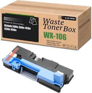 Compatible for Konica Minolta WX-106 Waste Toner Box Replacement Use for Bizhub 308e 368e 458e 558e 658e Printer (1Pack) Compatible for Konica Minolta WX-106 Waste Toner Box Replacement Use for Bizhub 308e 368e 458e 558e 658e Printer (1Pack)