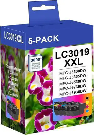 LC3019XXL Ink Cartridges (2BK/1C/1M/1Y) Replacement for Brother LC3019 LC3019XXL Ink Cartridges (2BK/1C/1M/1Y) Replacement for Brother LC3019
