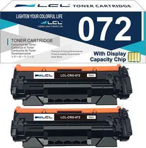 LCL 072 Black Toner Cartridge (Indicate Toner Level) Replacement for Canon 072 Toner CRG-072 CRG072 072H CRG-072H imageCLASS MF280 MF284dw MF286dw MF287dw MF288dw MF289dw LBP171dw LBP172dw (2-Pack) LCL 072 Black Toner Cartridge (Indicate Toner Level) Replacement for Canon 072 Toner CRG-072 CRG072 072H CRG-072H imageCLASS MF280 MF284dw MF286dw MF287dw MF288dw MF289dw LBP171dw LBP172dw (2-Pack)