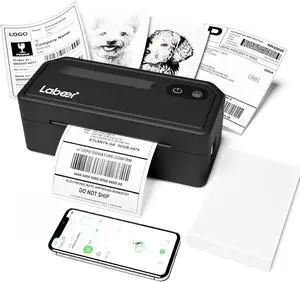 Labeer Bluetooth Thermal Shipping Label Printer, Wireless 4x6 Label Printer for Small Business, Compatible with iPhone, Android, Windows, Mac & Chromebook(Black) Labeer Bluetooth Thermal Shipping Label Printer, Wireless 4x6 Label Printer for Small Business, Compatible with iPhone, Android, Windows, Mac & Chromebook(Black)