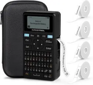 SUPVAN Label Maker E11 with Nylon Hard Protective Travel Case, 2 Rolls White Continuous Label & 2 Rolls White Die-Cut Label SUPVAN Label Maker E11 with Nylon Hard Protective Travel Case, 2 Rolls White Continuous Label & 2 Rolls White Die-Cut Label