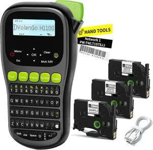 Label Maker Machine with 3 Tapes, Wire Label Maker Waterproof-Labels, Laminated Handheld Label Printer, Backlit & Portable & 3 Cable Modes, H1100 Labeler for Industrial Office Organization Label Maker Machine with 3 Tapes, Wire Label Maker Waterproof-Labels, Laminated Handheld Label Printer, Backlit & Portable & 3 Cable Modes, H1100 Labeler for Industrial Office Organization