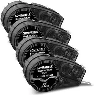 Compatible with Label Tape M21-500-595-WT All-Weather Vinyl Tape Compatible with Label Tape M21-500-595-WT All-Weather Vinyl Tape