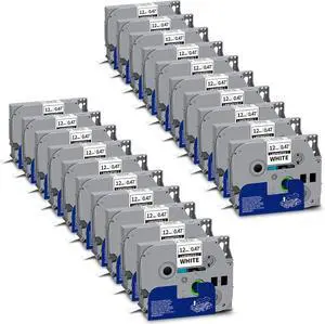 20 Pack Tze-231 Label Maker Tape Compatible for Brother P Touch TZE TZE231 20 Pack Tze-231 Label Maker Tape Compatible for Brother P Touch TZE TZE231
