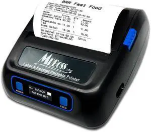 MR.BOSS Portable Thermal Receipt Printer, Mobile Bluetooth, Battery Powered, Black MR.BOSS Portable Thermal Receipt Printer, Mobile Bluetooth, Battery Powered, Black