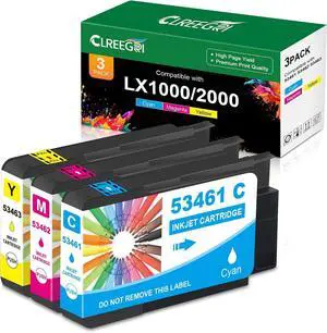 Compatible LX1000 LX2000 Ink Cartridge Replacement for Primera 53461 53462 53463 Color Ink with Primera LX1000 LX2000 Color Label Printers(1Cyan 1Magenta 1Yellow, 3 Pack) Compatible LX1000 LX2000 Ink Cartridge Replacement for Primera 53461 53462 53463 Color Ink with Primera LX1000 LX2000 Color Label Printers(1Cyan 1Magenta 1Yellow, 3 Pack)