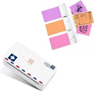 Phomemo M04AS Mini Printer with 53mm Color Adhesive Paper Bundle Phomemo M04AS Mini Printer with 53mm Color Adhesive Paper Bundle