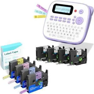 Label Maker with Tapes 8PK Bundle 12mm 0.47 Laminated Color, Label Maker Waterproof-Labels, Portable D210S Labeler Machine, Wireless Labeling Machine for Jars Bottle School Supplies Label Maker with Tapes 8PK Bundle 12mm 0.47 Laminated Color, Label Maker Waterproof-Labels, Portable D210S Labeler Machine, Wireless Labeling Machine for Jars Bottle School Supplies