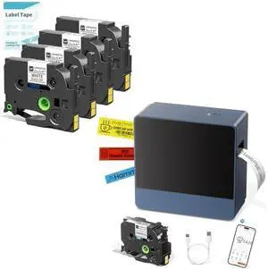 1 Inch Label Maker with 5PK 12MM Tapes, 24mm Labeler Large Print Rechargeable, Bluetooth Thermal Transfer Printer Print Labels-Waterproof 9mm~24mm, Auto-Cut, P780BT for Home Office Business Use 1 Inch Label Maker with 5PK 12MM Tapes, 24mm Labeler Large Print Rechargeable, Bluetooth Thermal Transfer Printer Print Labels-Waterproof 9mm~24mm, Auto-Cut, P780BT for Home Office Business Use