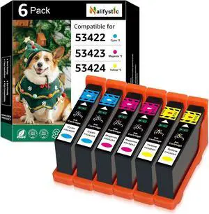 LX900 Ink Cartridge Compatible for Primera 53422 53423 53424 Ink Color Replacement for Primera LX900 Color Label Printers, 6 Pack Ink Cartridges CMY LX900 Ink Cartridge Compatible for Primera 53422 53423 53424 Ink Color Replacement for Primera LX900 Color Label Printers, 6 Pack Ink Cartridges CMY