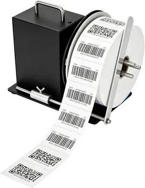 Automatic Label Rewinder Machine, Label Rewinder for 1"/1.5"/3" Core, Adjustable Speed Sync with Printer, Max Label Diameter 7.28" Width 4.72" and 2 Way Winding Direction Automatic Label Rewinder Machine, Label Rewinder for 1"/1.5"/3" Core, Adjustable Speed Sync with Printer, Max Label Diameter 7.28" Width 4.72" and 2 Way Winding Direction