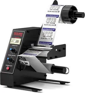 Automatic Label Dispenser, Automatic Label Separator, Automatic Label Stripper 110V Speed Adjustable Electric Label Machine Auto Counting 0-999999 for Label Width 4-140mm Automatic Label Dispenser, Automatic Label Separator, Automatic Label Stripper 110V Speed Adjustable Electric Label Machine Auto Counting 0-999999 for Label Width 4-140mm
