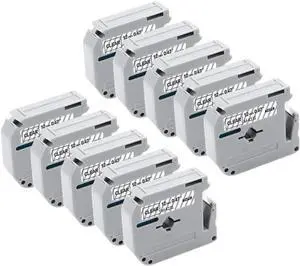 Label Tape Compatible with MK 131 MK131 M-K131 Label Maker 12mm Black On Clear 10 Pack Label Tape Compatible with MK 131 MK131 M-K131 Label Maker 12mm Black On Clear 10 Pack