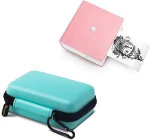 Phomemo M02 mini Printer with Green Hard Carrying case Bundle Phomemo M02 mini Printer with Green Hard Carrying case Bundle