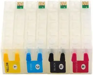 4Color SJIC22P Refillable Ink Cartridge with Chip Compatible with ColorWorks TM-C3500 TM-C3510 TM-C3520 Label Printer 30ml Each (Black, Cyan, Magenta, Yellow) 4Color SJIC22P Refillable Ink Cartridge with Chip Compatible with ColorWorks TM-C3500 TM-C3510 TM-C3520 Label Printer 30ml Each (Black, Cyan, Magenta, Yellow)