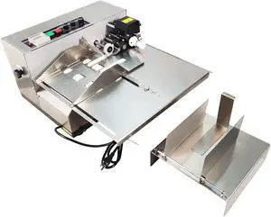 MY-380F Solid-Ink Coding Machine, 110V Widened Auto Ink Wheel Continuous Coding Machine, Stainless Steel Quick Drying Ink Printer for Flat Printing MY-380F Solid-Ink Coding Machine, 110V Widened Auto Ink Wheel Continuous Coding Machine, Stainless Steel Quick Drying Ink Printer for Flat Printing