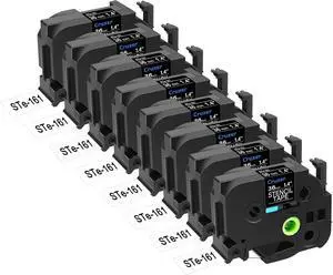 Cruxer 8 Pack Replacement for P-Touch STe-161 ST161 ST-161 STe161 Electro-Chemical Etching Label Stencil Metal Tape 36mm 1.4" for Ptouch PT530 550 3600 9200pc 9200dx 9400 9500pc 9600 9700PC Makers Cruxer 8 Pack Replacement for P-Touch STe-161 ST161 ST-161 STe161 Electro-Chemical Etching Label Stencil Metal Tape 36mm 1.4" for Ptouch PT530 550 3600 9200pc 9200dx 9400 9500pc 9600 9700PC Makers