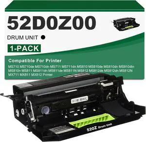 520Z 52D0Z00 Black Imaging Unit Replacement for Lexmark MS710 MS710de MS710dn MS711 MS711dn MS810 MS810de MS810dn MS810dtn MS811 MS811dn MS811de MS812 MS812de MS812dn Printer, (60,000 Pages) 520Z 52D0Z00 Black Imaging Unit Replacement for Lexmark MS710 MS710de MS710dn MS711 MS711dn MS810 MS810de MS810dn MS810dtn MS811 MS811dn MS811de MS812 MS812de MS812dn Printer, (60,000 Pages)