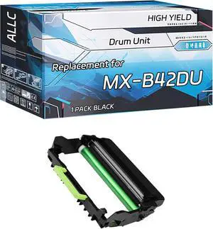 ALLC Compatible for Sharp MX-B42DU Drum Unit Work for Sharp MX-B427W MX-B427PW Printers, with Chip, High Yield 50000 Pages, Clear Printing (1 Pack Black) ALLC Compatible for Sharp MX-B42DU Drum Unit Work for Sharp MX-B427W MX-B427PW Printers, with Chip, High Yield 50000 Pages, Clear Printing (1 Pack Black)
