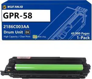 GPR-58 Drum Unit Replacement for GPR 58 Drum Cartridge Compatible for Canon ImageRUNNER Advance C256iF C356iF C257iF C259iF C357iF C359iF Printer, High-Yield 45,000 Pages Black-1 Pack GPR-58 Drum Unit Replacement for GPR 58 Drum Cartridge Compatible for Canon ImageRUNNER Advance C256iF C356iF C257iF C259iF C357iF C359iF Printer, High-Yield 45,000 Pages Black-1 Pack