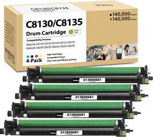 AltaLink 013R00681 C8130 Drum Cartridge with New Chip Replacement for Xerox C8130 Drum Unit for AltaLink C8130 C8135 C8145 C8155 C8170 C8230 C8235 C8245 C8255 C8270 Printers, 4-Pack KCMY AltaLink 013R00681 C8130 Drum Cartridge with New Chip Replacement for Xerox C8130 Drum Unit for AltaLink C8130 C8135 C8145 C8155 C8170 C8230 C8235 C8245 C8255 C8270 Printers, 4-Pack KCMY