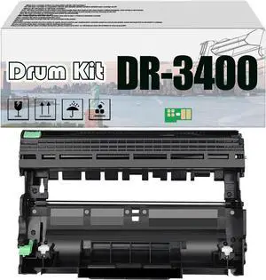 DR-3400 DR3400 Imaging Drum Kit, Compatible for Brother DCP-L6600DW HL-L6300DW HL-L6300DWT HL-L6400DW MFC-L5750DW MFC-L5800DW PrintersHigh Print Volume with Chip 1 pcs DR-3400 DR3400 Imaging Drum Kit, Compatible for Brother DCP-L6600DW HL-L6300DW HL-L6300DWT HL-L6400DW MFC-L5750DW MFC-L5800DW PrintersHigh Print Volume with Chip 1 pcs
