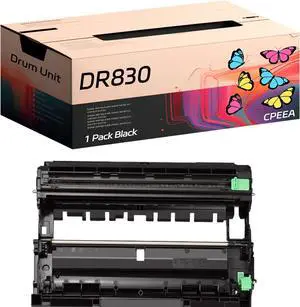 Compatible for Brother DR830 Drum Unit Work for Brother HL-L2400D HL-L2405W HL-L2420DW HL-L2460DW HL-L2460DWXL HL-L2865DW Printer, with Chip, High Yield 15000 Pages, Clear Printing (Black) Compatible for Brother DR830 Drum Unit Work for Brother HL-L2400D HL-L2405W HL-L2420DW HL-L2460DW HL-L2460DWXL HL-L2865DW Printer, with Chip, High Yield 15000 Pages, Clear Printing (Black)