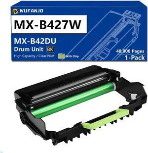 MX-B427W Drum Unit for MX-B42DU Compatible for Sharp MX-B427PW MX-B427W Printer, MXB42DU Black Imaging Unit High-Yield 40,000 Pages MX-B427W Drum Unit for MX-B42DU Compatible for Sharp MX-B427PW MX-B427W Printer, MXB42DU Black Imaging Unit High-Yield 40,000 Pages