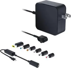 Innergie T6 65W Universal Laptop Charger Power Adapter with 100W C-Converter Cable - Compatible with Most Laptop Brands and USB-C Devices. (Delta Electronics) Innergie T6 65W Universal Laptop Charger Power Adapter with 100W C-Converter Cable - Compatible with Most Laptop Brands and USB-C Devices. (Delta Electronics)