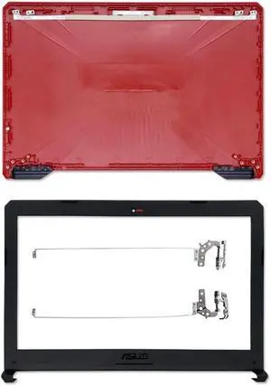Replacement for ASUS TUF Gaming FX504 FX504G FX504GD FX504GM FX504GE FX80G FX80 Laptop LCD Back Cover Top Case + Bezel Trim + Hinges Replacement for ASUS TUF Gaming FX504 FX504G FX504GD FX504GM FX504GE FX80G FX80 Laptop LCD Back Cover Top Case + Bezel Trim + Hinges