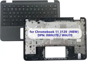 Replacement for Dell Chromebook 11 3120 Laptop Upper Top Cover Case Palmrest Not-Backlit US Keyboard Assembly Part (NFC) 0WHJ70 WHJ70 Replacement for Dell Chromebook 11 3120 Laptop Upper Top Cover Case Palmrest Not-Backlit US Keyboard Assembly Part (NFC) 0WHJ70 WHJ70