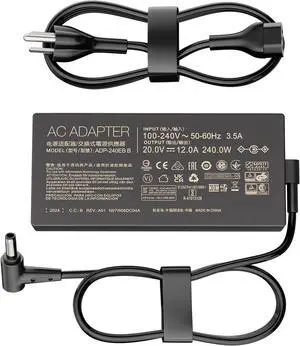 240W 20V 10A laptop Charger Fit for Asus Rog Zephyrus Duo 15 G14 GA402 G15 G16 M16 GU603; Vivobook Pro 15X 16X S15 S17 GX502; Flow X16 GV601 TUF A15 A17 F15 F16 F17 AC Adapter ADP-240EB B Power Supply 240W 20V 10A laptop Charger Fit for Asus Rog Zephyrus Duo 15 G14 GA402 G15 G16 M16 GU603; Vivobook Pro 15X 16X S15 S17 GX502; Flow X16 GV601 TUF A15 A17 F15 F16 F17 AC Adapter ADP-240EB B Power Supply