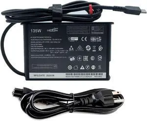 Slim 135W USB C AC Adapter Compatible for Lenovo ThinkPad P16 P16s P14s Gen5 T16 Gen1/2 Z16 Gen1/2Yoga/Slim Pro 9 7 6 7i 9i Slim 135W USB C AC Adapter Compatible for Lenovo ThinkPad P16 P16s P14s Gen5 T16 Gen1/2 Z16 Gen1/2Yoga/Slim Pro 9 7 6 7i 9i