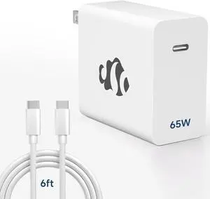NIMO 65W GaN USB C Fast Charger, Compact PD 3.0 Adapter with 6.6ft Cable, Reliable Laptop Power Block for MacBook Pro/Air, iPhone-17/16 Pro Max, iPad, Sam-sung-S26/S25, PPS Charger for Travel Office NIMO 65W GaN USB C Fast Charger, Compact PD 3.0 Adapter with 6.6ft Cable, Reliable Laptop Power Block for MacBook Pro/Air, iPhone-17/16 Pro Max, iPad, Sam-sung-S26/S25, PPS Charger for Travel Office