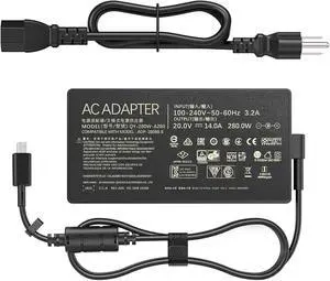 280W Laptop Charger Compatible with ASUS ROG Strix G18 G16 (2025) G815 G615, TUF Gaming F16 FX608, Zephyrus G14 G16, 20V 14A Replacement Power Adapter, Fits ADP-280BB B Rectangle Conn Tip 280W Laptop Charger Compatible with ASUS ROG Strix G18 G16 (2025) G815 G615, TUF Gaming F16 FX608, Zephyrus G14 G16, 20V 14A Replacement Power Adapter, Fits ADP-280BB B Rectangle Conn Tip