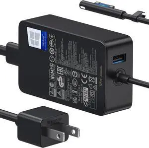 127W Microsoft Surface Book Charger for Surface Book 3,2,1,Surface Laptop 7,6,5,4,3,2,1,Studio 2,1,i5,i7,Windows Surface Pro 11,10,9,8,7,7+6,5,4,3,X,Surface Go 1,2,3,4,Tablet Support 102W,65W,44W,36W 127W Microsoft Surface Book Charger for Surface Book 3,2,1,Surface Laptop 7,6,5,4,3,2,1,Studio 2,1,i5,i7,Windows Surface Pro 11,10,9,8,7,7+6,5,4,3,X,Surface Go 1,2,3,4,Tablet Support 102W,65W,44W,36W