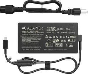 150W Laptop Charger Compatible with ASUS V16 Gaming Laptop V3607VU-DS76 V3607VJ-DS76 V3607VM-ES74, 20V 7.5A Rectangle Conn AC Power Supply Adapter Cord 150W Laptop Charger Compatible with ASUS V16 Gaming Laptop V3607VU-DS76 V3607VJ-DS76 V3607VM-ES74, 20V 7.5A Rectangle Conn AC Power Supply Adapter Cord