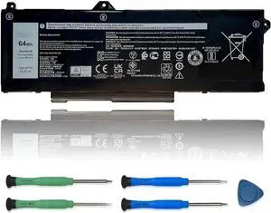 GRT01 Laptop Battery Replacement for Dell Latitude 5421 5431 5521 5531 Precision 3561 3470 3571 3581 3591 Mobile Workstation Alienware m17 R5 AMD Series 9JRV0 00P3TJ 0R05P0 05RGW 15.2V 64Wh 4000mAh GRT01 Laptop Battery Replacement for Dell Latitude 5421 5431 5521 5531 Precision 3561 3470 3571 3581 3591 Mobile Workstation Alienware m17 R5 AMD Series 9JRV0 00P3TJ 0R05P0 05RGW 15.2V 64Wh 4000mAh