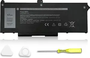 RJ40G 63Wh Laptop Battery Replacement for Dell Latitude 15 5520 Latitude 14 5420 Precision 15 3560 for WY9DX P137G P104F 1K2CF 075X16 0WK3F1 P104F001 P104F002 075X16 1K2CF 0M3KCN 005R42 M033W RJ40G 63Wh Laptop Battery Replacement for Dell Latitude 15 5520 Latitude 14 5420 Precision 15 3560 for WY9DX P137G P104F 1K2CF 075X16 0WK3F1 P104F001 P104F002 075X16 1K2CF 0M3KCN 005R42 M033W