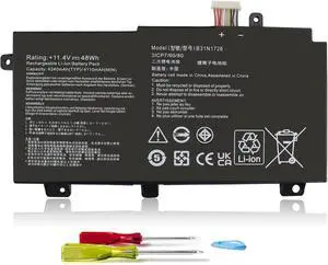 B31N1726 11.4V 48Wh Laptop Battery for ASUS TUF Gaming FX504 FX504G FX504GD FX504GE FX504GM FX505 FX505DT FX505DV FX505DU FX505DY FX505GT FX505GE FX505GD FX505GM FX80 FX80G FX80GD FX80GE FX80GM FX86 B31N1726 11.4V 48Wh Laptop Battery for ASUS TUF Gaming FX504 FX504G FX504GD FX504GE FX504GM FX505 FX505DT FX505DV FX505DU FX505DY FX505GT FX505GE FX505GD FX505GM FX80 FX80G FX80GD FX80GE FX80GM FX86