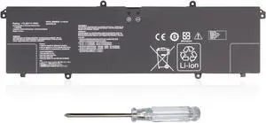 C41N2305 Laptop Battery Replacement for ASUS Vivobook Pro 15 OLED N6506 N6506MJ N6506MU N6506MV N6506CU Series 0B200-04490000 15.48V/75Wh/4845mAh/4-Cell C41N2305 Laptop Battery Replacement for ASUS Vivobook Pro 15 OLED N6506 N6506MJ N6506MU N6506MV N6506CU Series 0B200-04490000 15.48V/75Wh/4845mAh/4-Cell