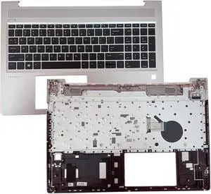 L45091-001 Replacement for HP Probook 450 455R G6 450 455 G7 Laptop Upper case Palmrest Assembly Part with Non-Backlit US Keyboard Silver L45091-001 Replacement for HP Probook 450 455R G6 450 455 G7 Laptop Upper case Palmrest Assembly Part with Non-Backlit US Keyboard Silver