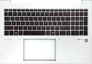 N93304-001 Replacement Upper Case Palmrest for HP Elitebook 860, 865 G11 Series, US Backlit Keyboard, Silver Top Cover N93304-001 Replacement Upper Case Palmrest for HP Elitebook 860, 865 G11 Series, US Backlit Keyboard, Silver Top Cover
