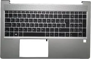 Laptop Replacement Keyboard Compatible for HP EliteBook 650 G9 655 G9 4BX8QTA0200 Shell Silver Palmrest Upper Cover Case Spanish Backlit Laptop Replacement Keyboard Compatible for HP EliteBook 650 G9 655 G9 4BX8QTA0200 Shell Silver Palmrest Upper Cover Case Spanish Backlit