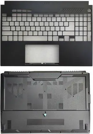 Laptop Palmrest Upper and Bottom Base Cover Case Compatible for ASUS TUF Gaming F15 FX507 FA507 FX507Z FX507ZM Shell 6070B2137332 6070B2137812 Laptop Palmrest Upper and Bottom Base Cover Case Compatible for ASUS TUF Gaming F15 FX507 FA507 FX507Z FX507ZM Shell 6070B2137332 6070B2137812