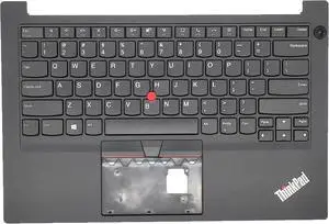 Replacement Upper Case Palmrest for Lenovo ThinkPad E14 Gen 2 Gen 3 Series Laptop Non-Backlit Keyboard Assembly Top Cover US Layout 5M10W64653 Black Replacement Upper Case Palmrest for Lenovo ThinkPad E14 Gen 2 Gen 3 Series Laptop Non-Backlit Keyboard Assembly Top Cover US Layout 5M10W64653 Black