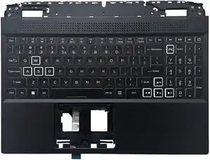 New Compatible Replacemen for Acer Nitro 5 AN515-46 AN515-58 N22C1(Upper Case Palmrest White Backlit Keyboard Assembly) New Compatible Replacemen for Acer Nitro 5 AN515-46 AN515-58 N22C1(Upper Case Palmrest White Backlit Keyboard Assembly)