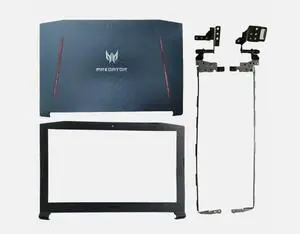 ZONTO Black LCD Top Case Rear Lid Back Cover & Front Bezel Trim & Screen Hinges Hinge Bracket kit Compatible with Acer Predator Helios 300 G3-571 G3-572 PH315-51 N17C1 ZONTO Black LCD Top Case Rear Lid Back Cover & Front Bezel Trim & Screen Hinges Hinge Bracket kit Compatible with Acer Predator Helios 300 G3-571 G3-572 PH315-51 N17C1