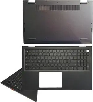 Laptop Replacement Black Bottom Base Compatible for Dell Inspiron 15 3510 3511 3515 3520 3525 09CJN3 054WVM 03JRFX and US Keyboard with Palmrest Upper Cover Case Shell (Backlit with Type-C Hole) Laptop Replacement Black Bottom Base Compatible for Dell Inspiron 15 3510 3511 3515 3520 3525 09CJN3 054WVM 03JRFX and US Keyboard with Palmrest Upper Cover Case Shell (Backlit with Type-C Hole)